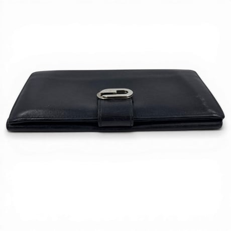 GUCCI ブラックレザー 二つ折り 長財布