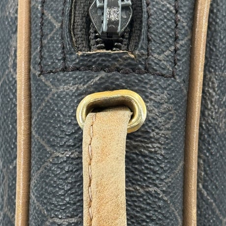 DIOR ハニカムPVCキャンバス ブラックショルダーバッグ