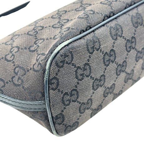 GUCCI ブラック GGキャンバス ハンドバッグ