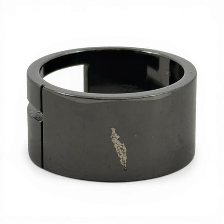 GUCCI ブラックコーティング スターリング シルバー ブランド G リング
