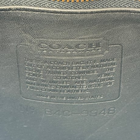 COACH ショルダーバッグ ブラック フルグレインレザー