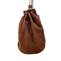 HERMES ポロションミミルGM ショルダーバッグ キャンバス ブラウン