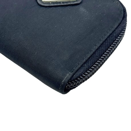 PRADA テスート ブラック ラウンド ジッピーコインパース