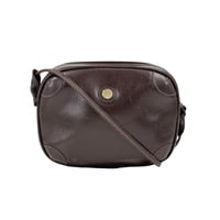 GUCCI レザー マルーン ヴィンテージ ショルダーバッグ