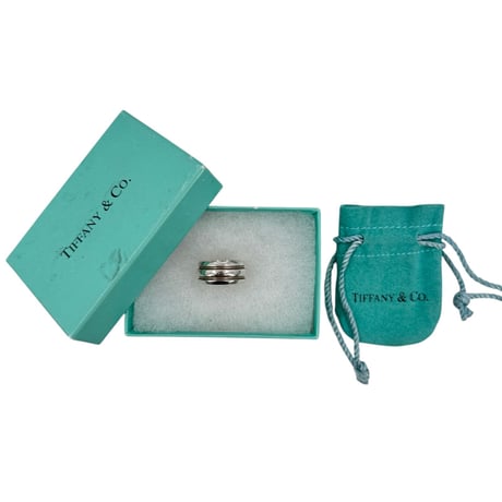 TIFFANY リング グルーブド ダブルライン SV925