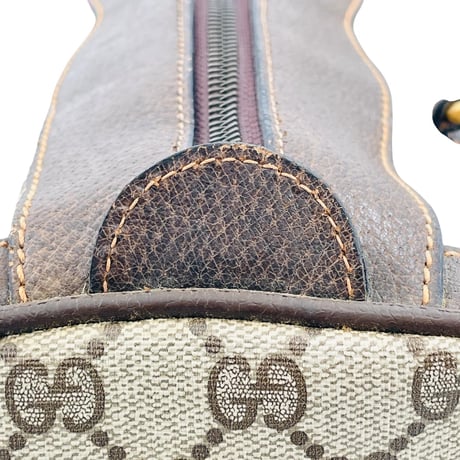 GUCCI GGキャンバス ベージュ シェリーライン イタリア製 レディース ボストンバッグ