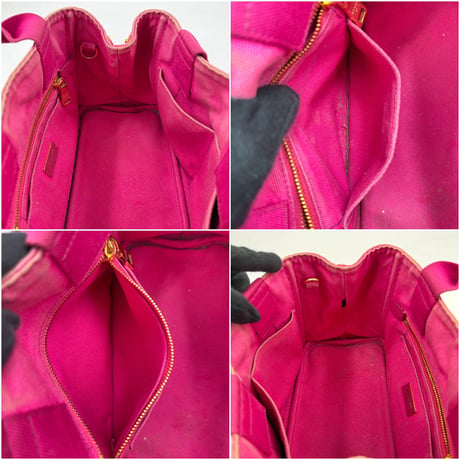 PRADA ミラノ デニム カナパ ピンク 2WAY ハンドバッグ ショルダーバッグ