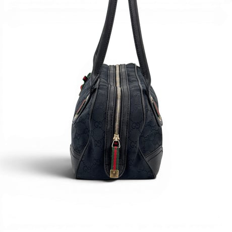 GUCCI プリンシー ミニボストン GGキャンバス ダークブルー 161720 シェリーライン
