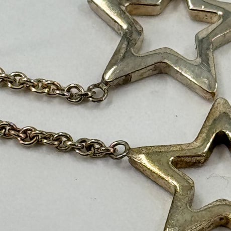 TIFFANY オープンスター ダングルピアス チェーン SV925