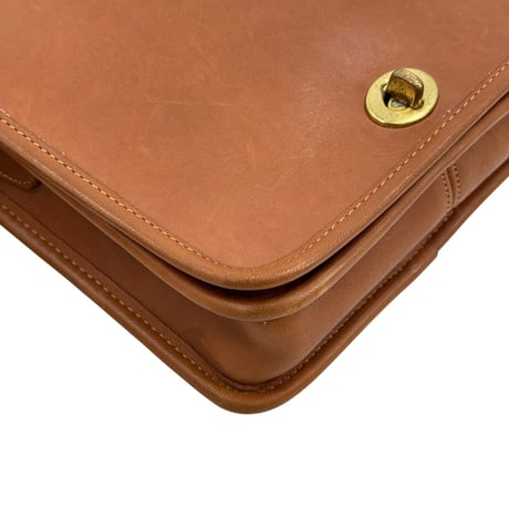 COACH オールドCOACH ハンドクラフト レザー ショルダーバッグ