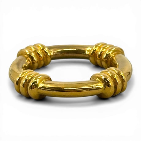 HERMES ゴールド メッキ ブーエ スカーフ リング