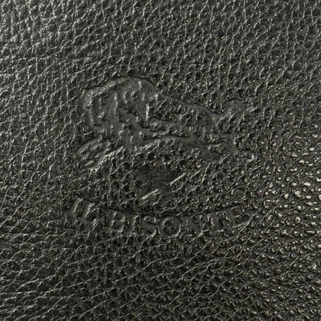 IL BISONTE レザー ブラック ショルダーバッグ