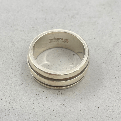 TIFFANY　リング　16号　グルーブドリング