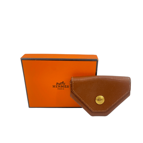 HERMES　コインケース　ルヴァンキャトル　レザー　ブラウン
