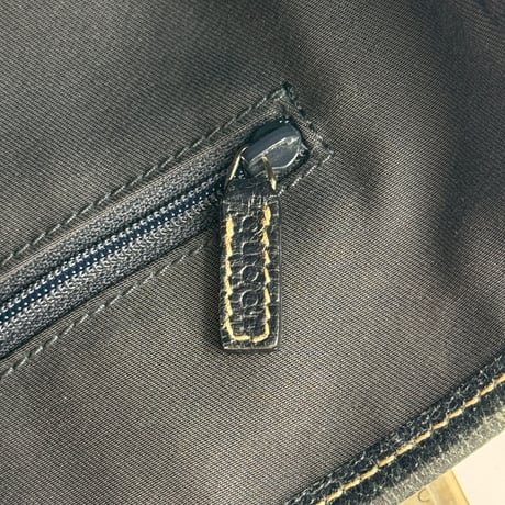 GUCCI GGキャンバス ウェビング シェリーライン トートバッグ ネイビー 131230