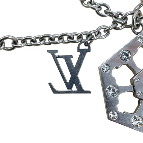 LOUIS VUITTON シルバー メッキ バッグ チャーム キーリング