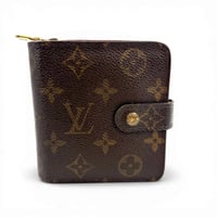 LOUIS VUITTON モノグラム コンパクト ジッピーウォレット M61667 バイフォールド
