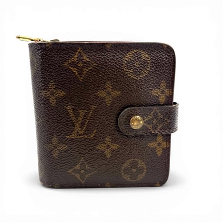 LOUIS VUITTON モノグラム コンパクト ジッピーウォレット M61667 バイフォールド