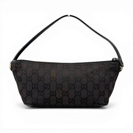 GUCCI ブラック GGキャンバス ハンドバッグ