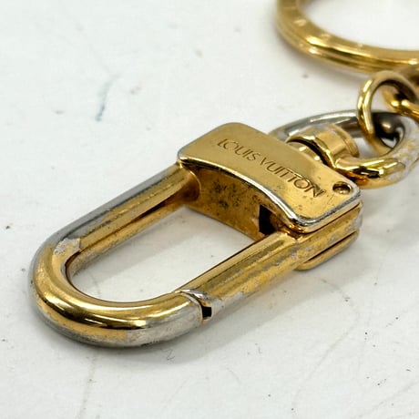 LOUIS VUITTON LV サークルキーリング M67362 GP バッグチャーム ロゴ