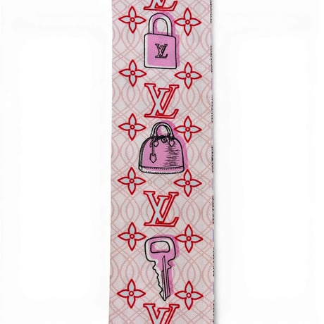 LOUIS VUITTON バンドーBB バブルグラム ブラシ スカーフ ピンク