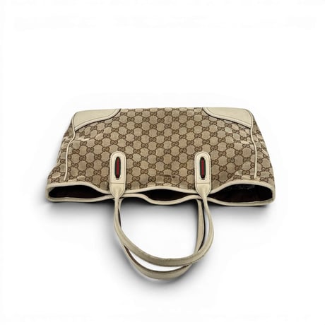 GUCCI プリンシー GGキャンバス ベージュ リボン ヴィンテージ Y2K トートバッグ 161720