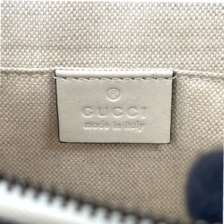GUCCI ディオニュソス ストライプ ホワイトレザー バンブー 2WAY ハンドバッグ