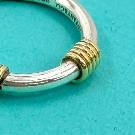 TIFFANY リング 18k バンドウィズ 2ワイヤー SV925