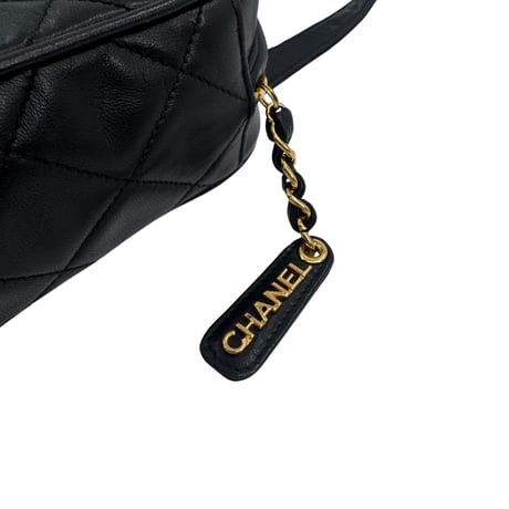 CHANEL　ハンドバッグ　ラムスキン　ブラック