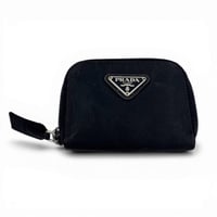 PRADA テスート ブラック ラウンド ジッピーコインパース