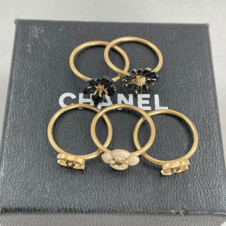 CHANEL　アイコンシリーズ　カメリアリング　5点セット