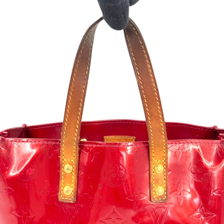 LOUIS VUITTON リードPM ヴェルニ レザー レッド ハンドバッグ M91088