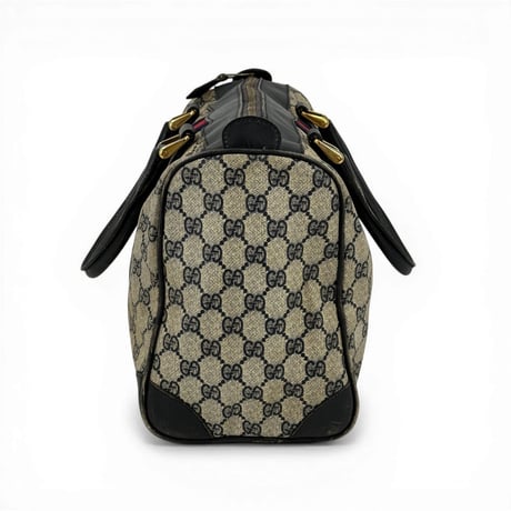 GUCCI GGスプリーム シェリーライン ベージュ ボストンバッグ