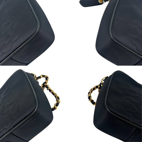 CHANEL　サテンチェーンショルダー　カメリア