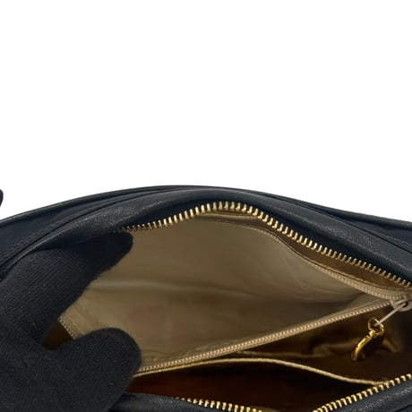 CHANEL　サテンチェーンショルダー　カメリア