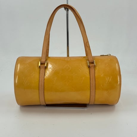 LOUIS VUITTON ベッドフォード モノグラム・ヴェルニ イエロー エナメル ハンドバッグ M91006