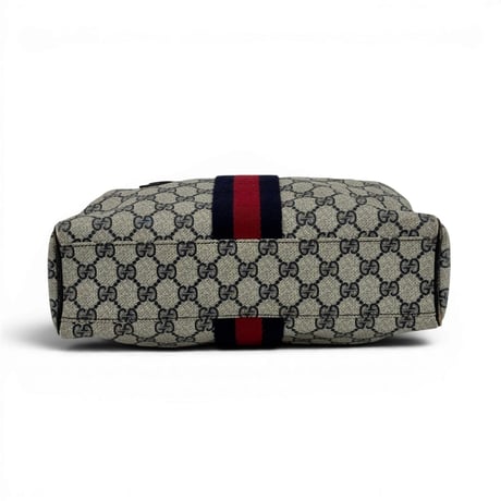 GUCCI オールド GUCCI GGスプリーム ネイビー レッド ヴィンテージ 2WAY ボストンバッグ 010 378