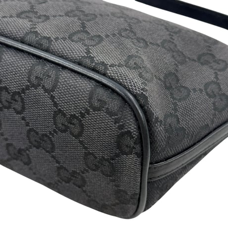 GUCCI ブラック GGキャンバス ハンドバッグ