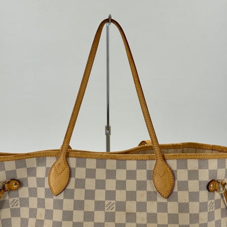 LOUIS VUITTON ネヴァーフルMM ダミエ・アズール ホワイトキャンバス トートバッグ N51107