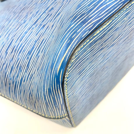 美品 LOUIS VUITTON エピ ブルー ネヴァーフル MM M51053 レディース トートバッグ ポーチ