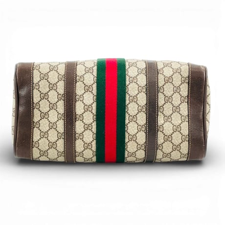 GUCCI GGキャンバス ベージュ シェリーライン イタリア製 レディース ボストンバッグ