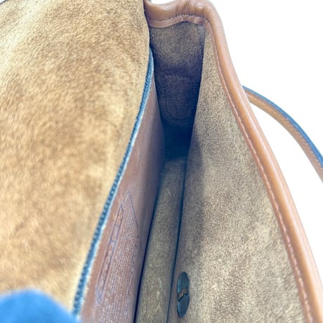 COACH ブラウン フルグレインレザー ショルダーバッグ オールドCOACH