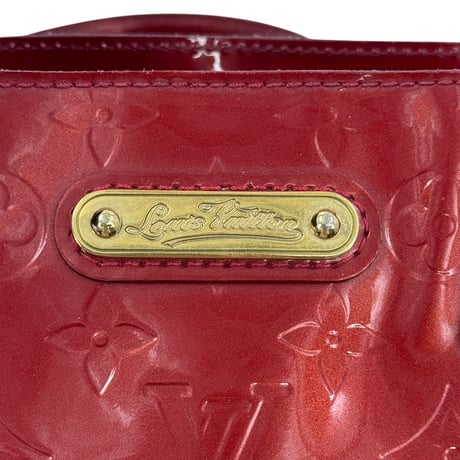 LOUIS VUITTON モノグラム ヴェルニ レッド ウィルシャーPM M93642 ハンドバッグ
