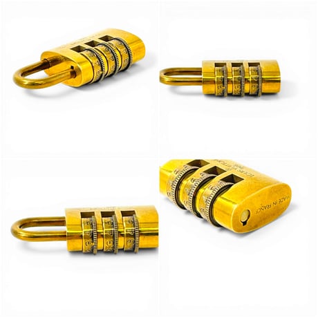 LOUIS VUITTON 南京錠 ダイヤル 金メッキ