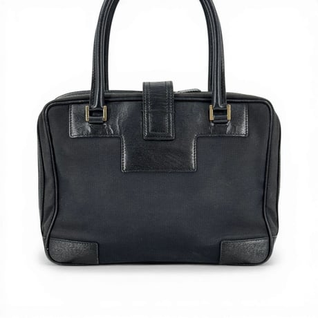 GUCCI GG ブラックキャンバス ハンドバッグ