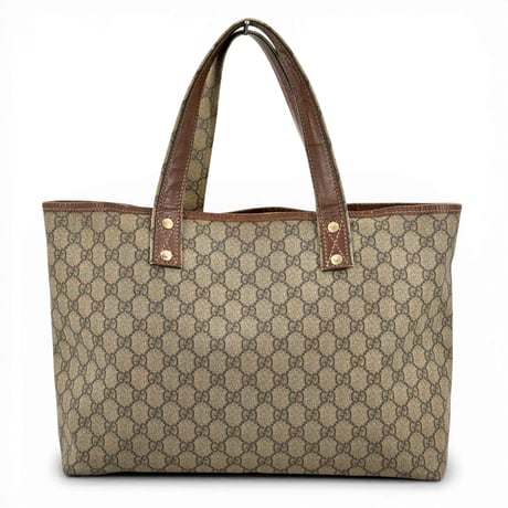 GUCCI GGスプリーム シェリーライン ベージュ トートバッグ