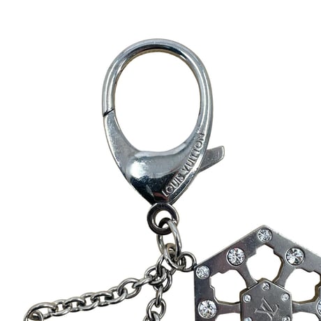 LOUIS VUITTON シルバー メッキ バッグ チャーム キーリング