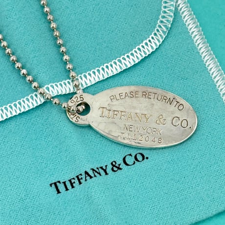 TIFFANY リターントゥ オーバルタグ ネックレス SV925