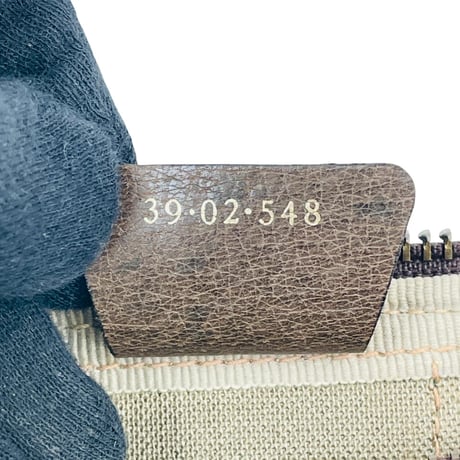 GUCCI GGキャンバス ベージュ シェリーライン イタリア製 レディース ボストンバッグ