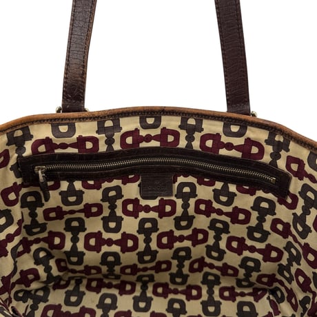 GUCCI GGキャンバス シェリーライン ベージュ トートバッグ